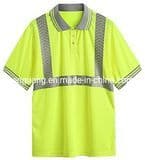 Reflective Safety T-Shirt with Customized Hot Transfer Reflective Tape 2020 Hot Sales Safety Tshirt