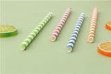 Best Quality Party Supply Paper Drinking Straws New Striped Paper Straws