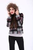 Ladies′ Fur Hoodie Coat