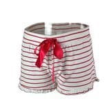 Women′s Striped Breathable Cotton Shorts