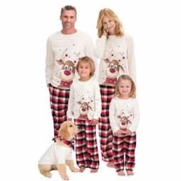 Christmas Family Pajama Set, Home Wear Set, House Wear, Leisure Knit Clothing, Pjs Set, Kid′ S Pajamas Set