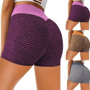 Yoga Shorts for Women Sportswear Gym Seamless Fitness Clothing High Waist Trainer Workout Running Yoga Knit Clothes Tiktok Mesh Shorts