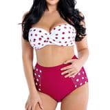Bandeau 2019 Swimsuit Female High Waist Bikini Women Plus Size Swimewar Large Size Push up Bathing Suit 4XL 6XL