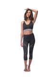 Womens Sports Tights Fitness Clothing Custom Apparel Gym Leggings High Waisted Workout Yoga Leggings with Multi Color Threads