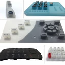 Food Grade Molded Silicone Rubber Parts Moulding Electronics Custom Silicon Rubber Keypad