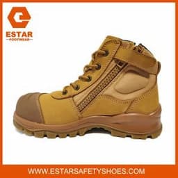 Best Zip Sided Men Outdoor Winter Work Safety Shoes Industrial Safety Boots