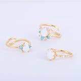 Custom Gemstone Ring Moonstone Ring Gold Plating Birthstone Ring