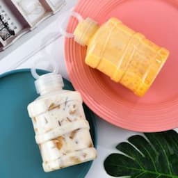 Plastic Juice Bottles with Caps, Reusable Water Bottles, Clear Bulk Drink Containers for Juicing, Smoothie, Drinking and Other Beverages