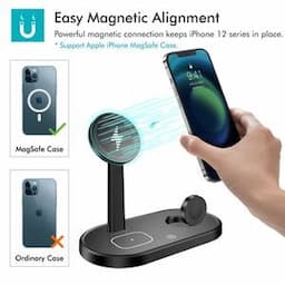 High Quality 3 in 1 Wireless Charger Portable Fast Charging Wireless Charger for Mobile Phones Holder