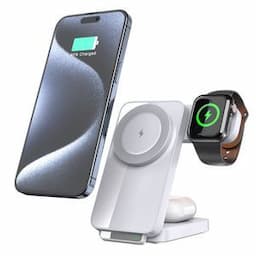 3 in 1 Universal Wireless Charger Charging Station Super Fast Wireless Charger Phone Holder with LED Light