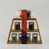 Bamboo Spice Rack with 9 Different Spices