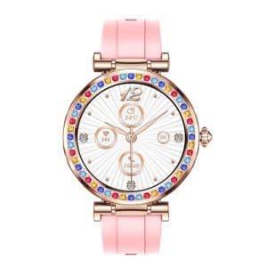 OEM Wholesale Round Diamond Lady Women Girls Gold Wrist Watch Smart Watch Smartwatch