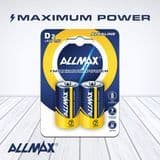 Top Rated Allmax Maximum Power Lr20 1.5V D Size Alkaline Batteries of B2-12