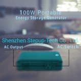100W Portable Energy Storage Generator Power Station Power Bank Supply Output Pure Sine Wave Emergency Solar Generator for Outdoor