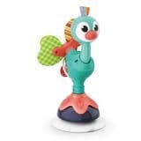 High Chair Toy Cute Peacock W/ Suction Cup Grab N Spin Interactive Development Baby Tray Toys