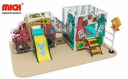 Mich Hot Sale Toddler Indoor Soft Play Small Trampoline Set