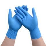 Wholesale Blue Disposable Powder Free and Non-Medical Cut Safety Nitrile Gloves