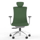 Green High Back Swivel Lift Ergonomic Leather Executive Office Chair