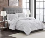 3PC Yd Pucker Stripe Comforter Set