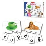 Children Educational Wooden Puzzle Learning Toy Eco-Friendly Paint Digital Letter Alphabet Paired Card