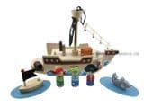 Wooden Intellectual Educational Toys for Kids Gift, My22740 Lindatoy Portable Pirate Playset
