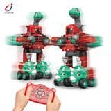 Chengji Educational DIY Assembly Disassembly Remote Control Car Deformation 5 in 1 Construction Dinosaur Robot Toys