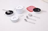 Mini Kitchen Set Spoon Stainless Steel Toy Kids Toys Cookware Kitchenware Play Games