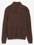 Custom Textured Knitted Fashion Men Clothes Knit Sweater Shawl Collar Pullover Jumpers OEM Plus Size Sweater for Men