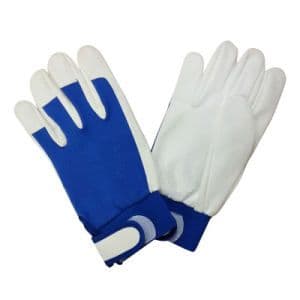 Pig Grain Leather Mechanic Work Gloves Workout Safety Gloves
