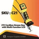 21V Battery/Accu/Akku Grease Gun Hand Tool with LCD Flow Meter