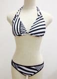 Strappy Lingerie Print Bikini Swimming Suit