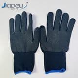 Safety Equipment Secure Grip Slightly Silky Feel Polyester Keep Hands Comfortable Labor Working Gloves