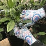 Waterproof Colorful Nitrile Dipping Garden Work Gloves with Polyseter Shell