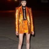 Gold Sequin Blazer Skirt Suit Sexy Wear Hottest V Neck Suit with Top Skirt Two Piece Set