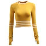Women Gym Workout Fitness Wicking Long-Sleeve T-Shirt