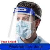 Wholesale Clear Protective Face Shield Visor Mask Disposable Virus Neutralized