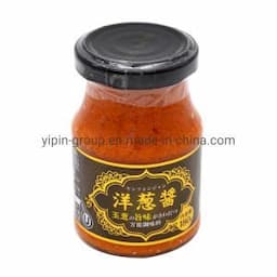 Onion Paste Low Spicy Hot in Glass Jar 180g Net Weight for Retail in Supermarket