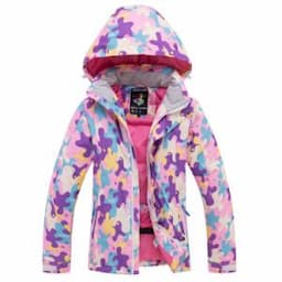 Pink Color Girls Woman Suits Winter Waterproof Clothing Ski Jackets and Pants