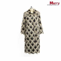 Wholesale Winter Clothing Women Jackets Fashion Coat Faux Fur with Long Sleeves