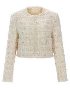 Ladies Woollen Tweed Blazer Jacket Women Wool Jacket Blazer