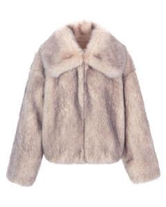Elegant Faux Fur Jacket for Women - Trendy Fashion Outerwear
