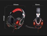 Stereo Gaming Headset with LED, Lighting Gaming Headphone, Auscultadores De Jogo