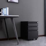 Home Office Use Storage Furniture Equipment A4 File Cabinet 3 Drawer Steel Mobile Pedestal