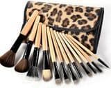12PCS Leopard Cosmetic Brush Set with Factory Price Brushes