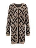 2018 Lady Computer Knitting Sweater Jacqurd Pattern Knitwear Long Coat Cardigan
