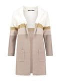 Ladies′ Knitted Long Cardigan 12g