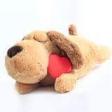 Plush Dog Heartbeat Puppy Toy Cuddly Companion Puppy Toys Sleep Aid Anxiety Relief Calming Behavioral Aid Snuggle Pet Toys