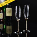 Golden Drinking Wineglass Goblet Champagne Flutes