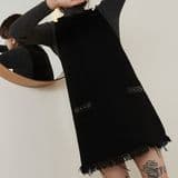 Women′s Elegant Sleeveless Round Neck Tweed Overall Dress