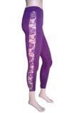 Seamless Women′s Lace Side Leggings (VQ-WL-0018)